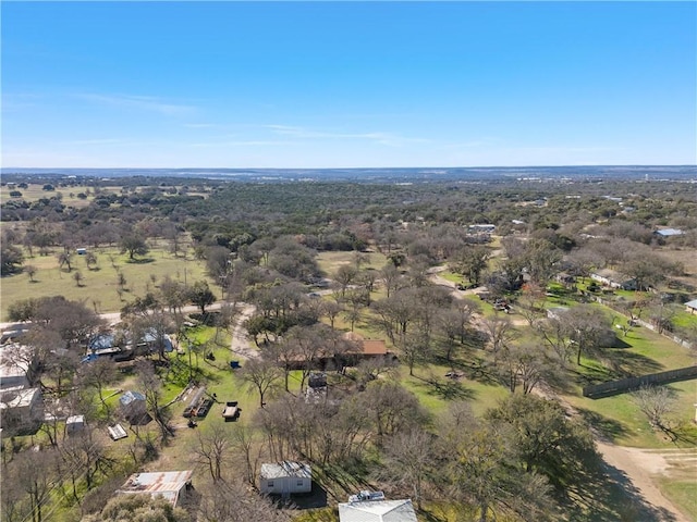 aerial view featuring a rural view