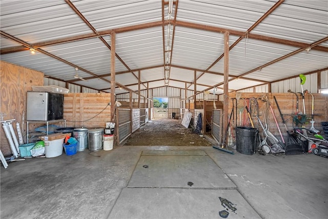 view of horse barn