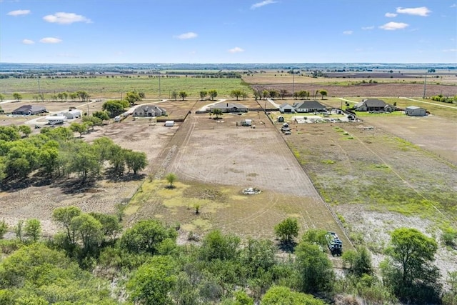 bird's eye view featuring a rural view