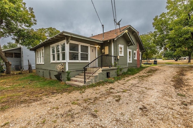 view of side of property