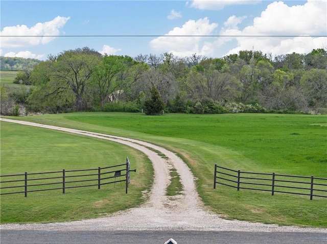 exterior space featuring a rural view