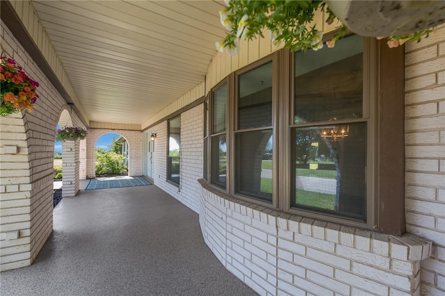 view of patio / terrace featuring covered porch