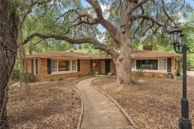 view of ranch-style home