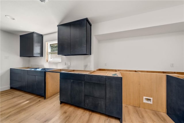 kitchen featuring light hardwood / wood-style floors