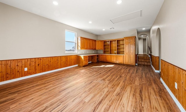 kitchen featuring hardwood / wood-style floors