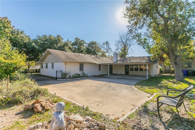 view of ranch-style home