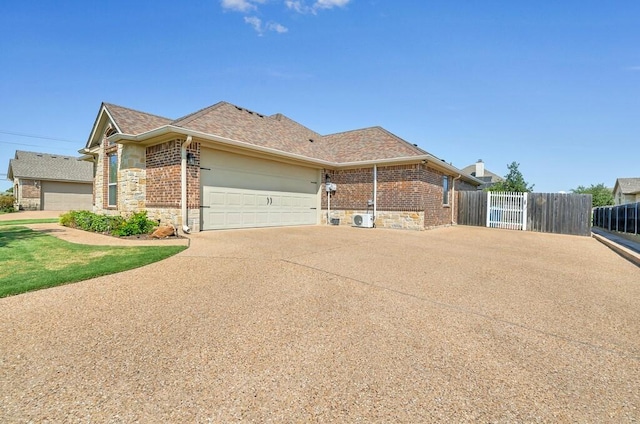 view of home's exterior featuring a garage