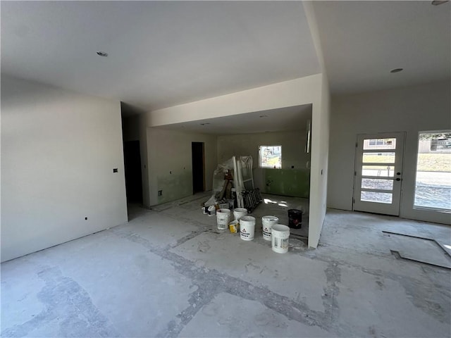 view of unfurnished living room