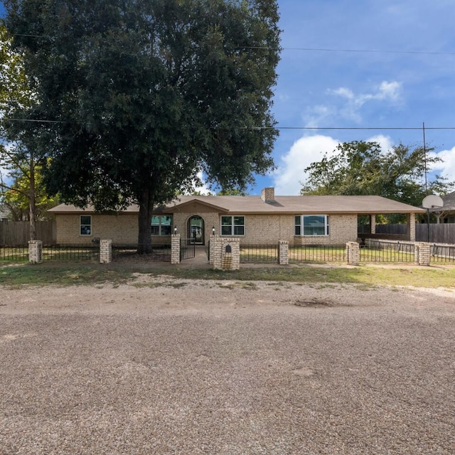 view of ranch-style home