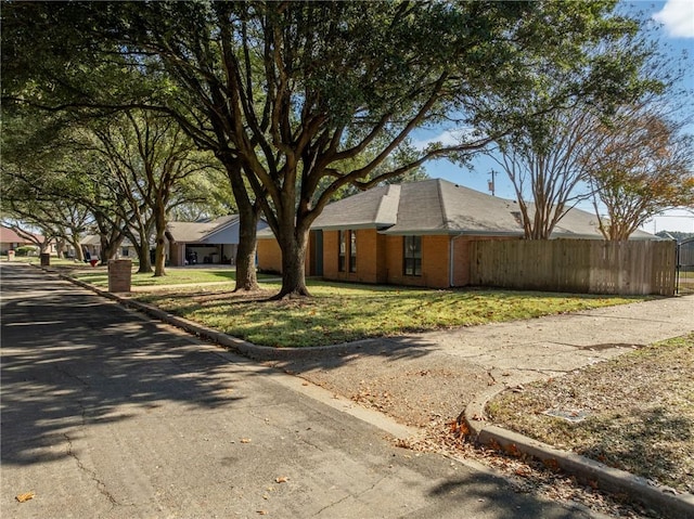 exterior space featuring a lawn