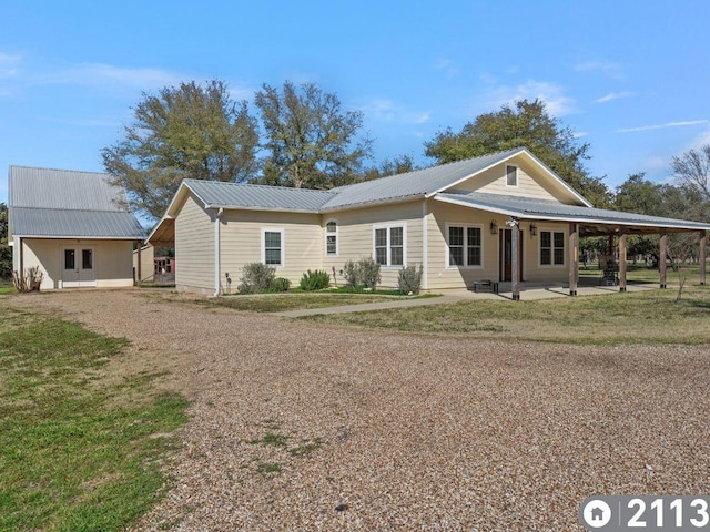 view of ranch-style home