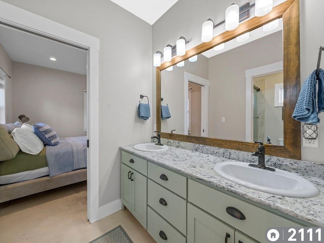 bathroom with vanity