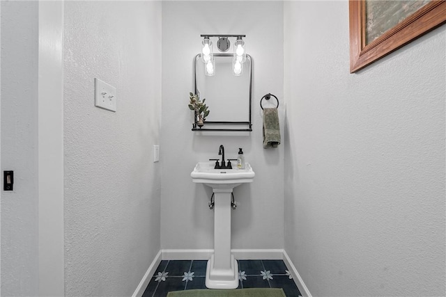 bathroom featuring tile patterned flooring