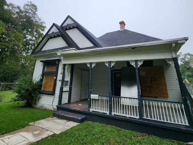 victorian home with a porch