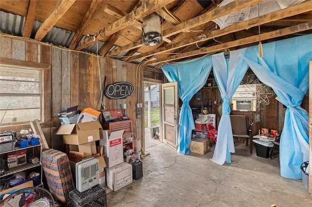 storage room with cooling unit