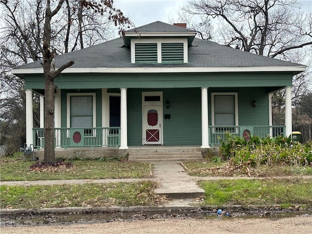 view of bungalow-style home