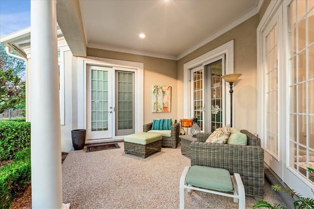 view of patio / terrace with french doors