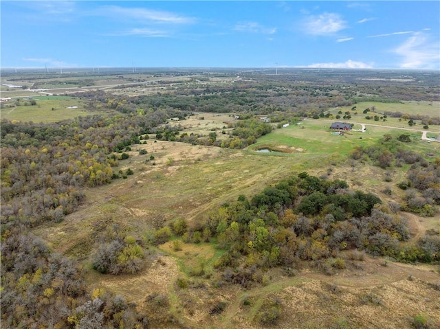 aerial view with a rural view