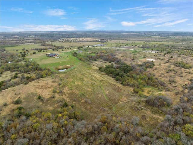 bird's eye view featuring a rural view