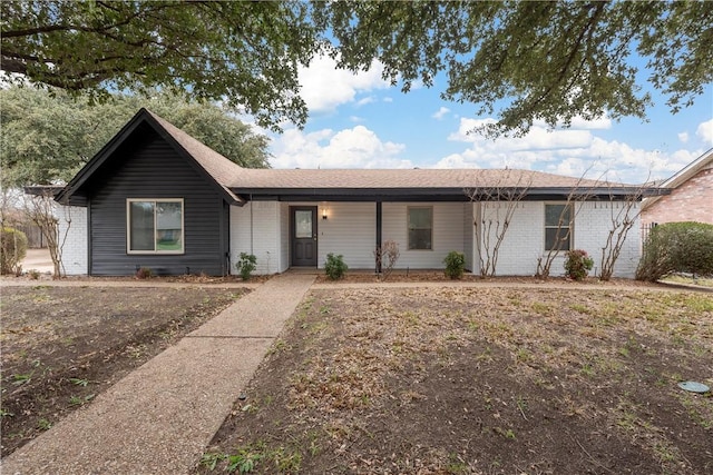 view of ranch-style house