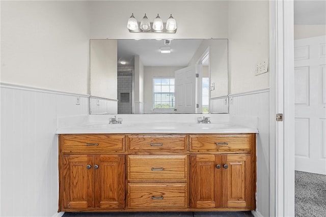 bathroom featuring vanity