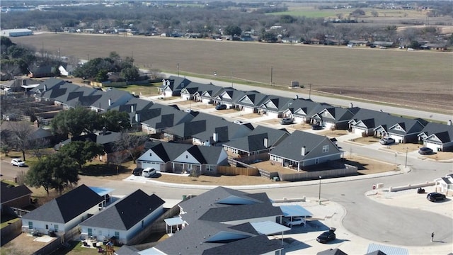 drone / aerial view with a residential view