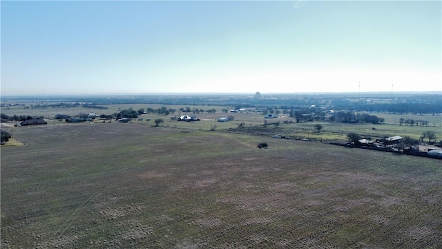 aerial view with a rural view