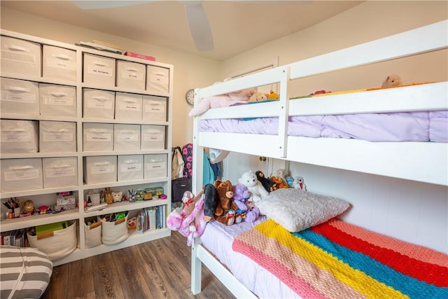 bedroom featuring wood finished floors