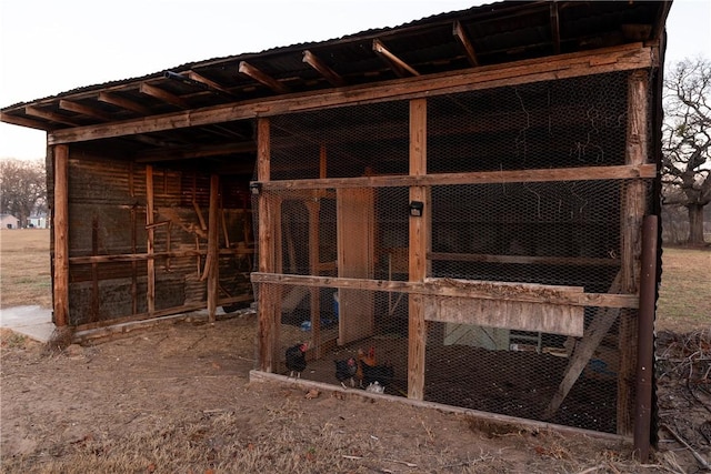 view of stable