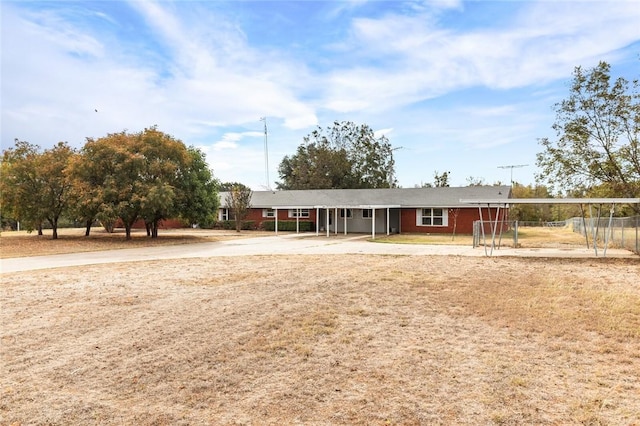 view of ranch-style home