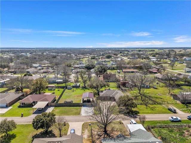 aerial view featuring a residential view