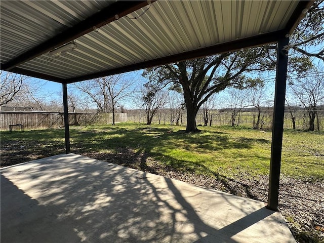 view of patio / terrace featuring a fenced backyard