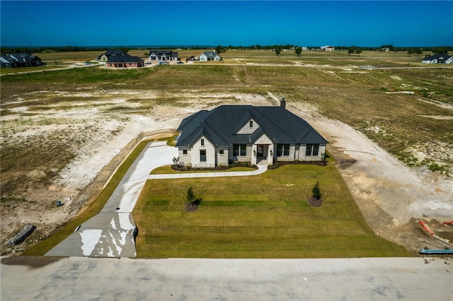 drone / aerial view featuring a rural view