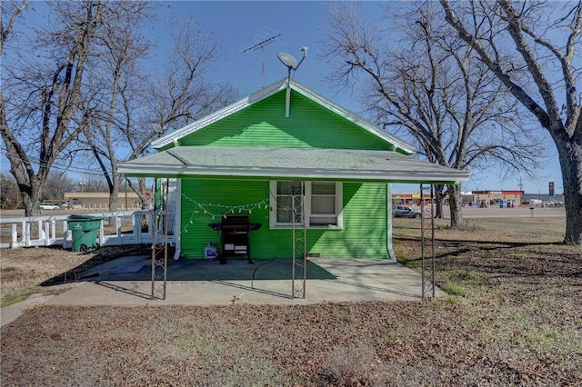 exterior space with a patio area