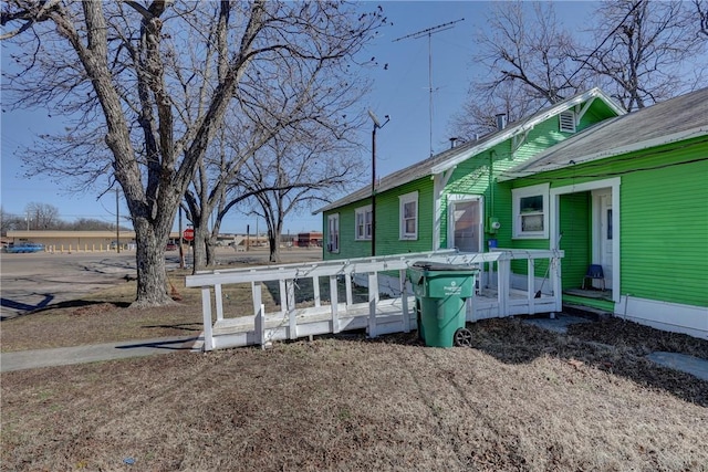 exterior space with a deck