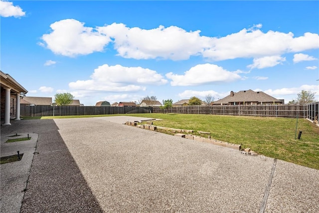 view of yard with a patio