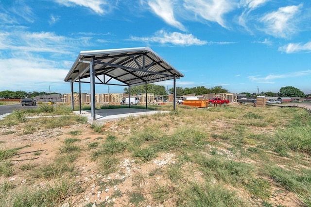 view of yard featuring a gazebo