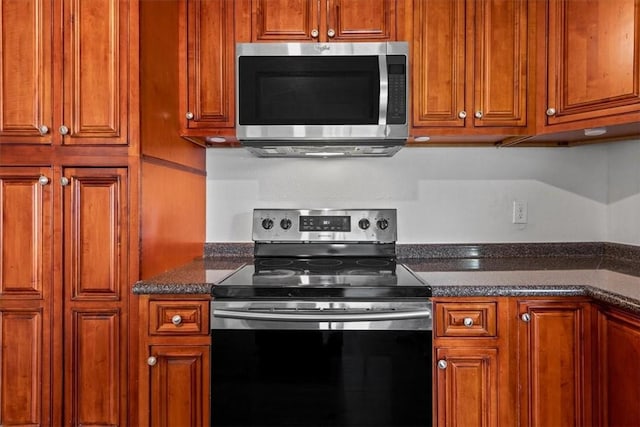 kitchen with appliances with stainless steel finishes