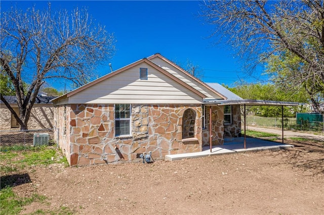 rear view of house with a patio area