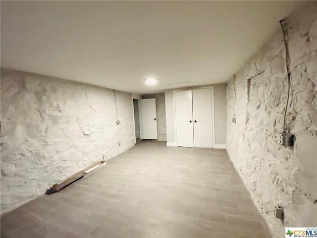 view of basement