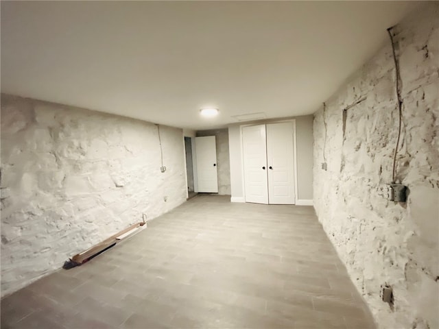 view of basement