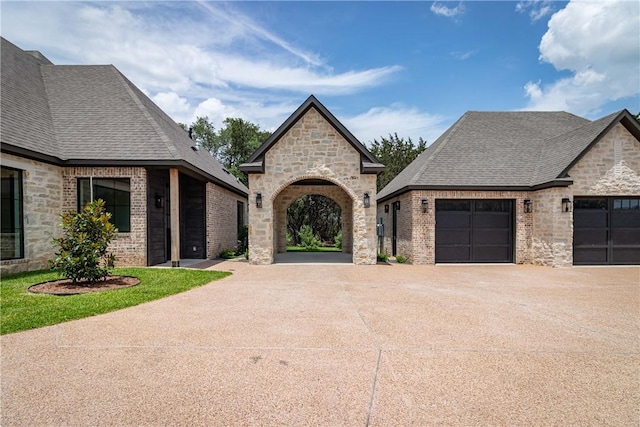 view of french country style house