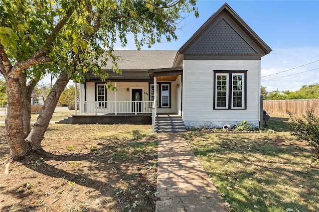 view of front of house with a porch