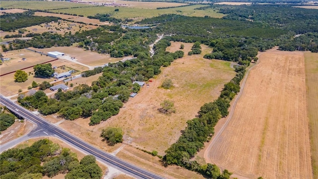 drone / aerial view featuring a rural view