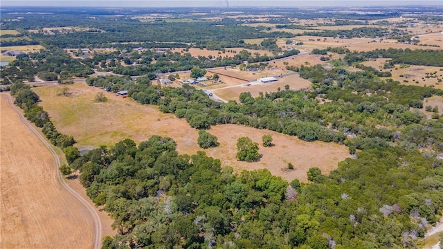 drone / aerial view featuring a rural view