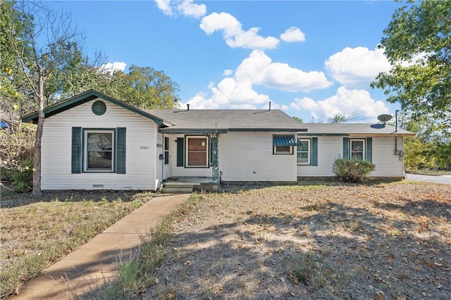 view of ranch-style home