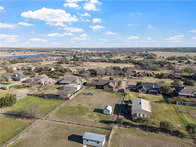 drone / aerial view with a residential view