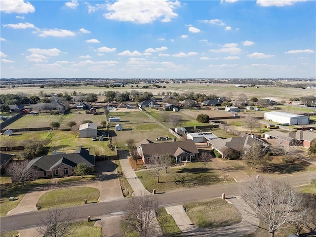 aerial view featuring a residential view