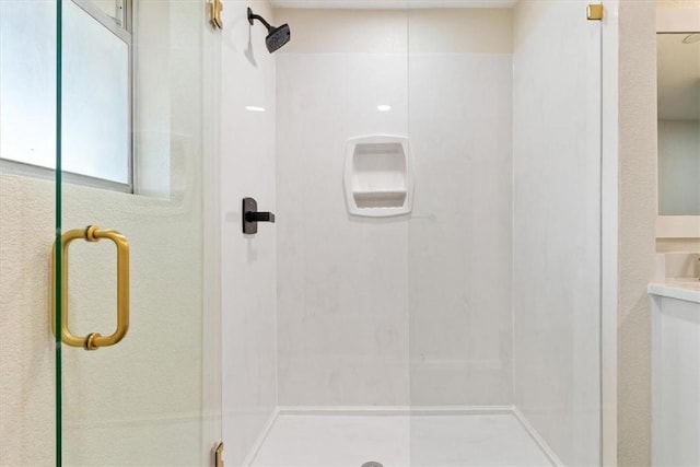 bathroom with an enclosed shower