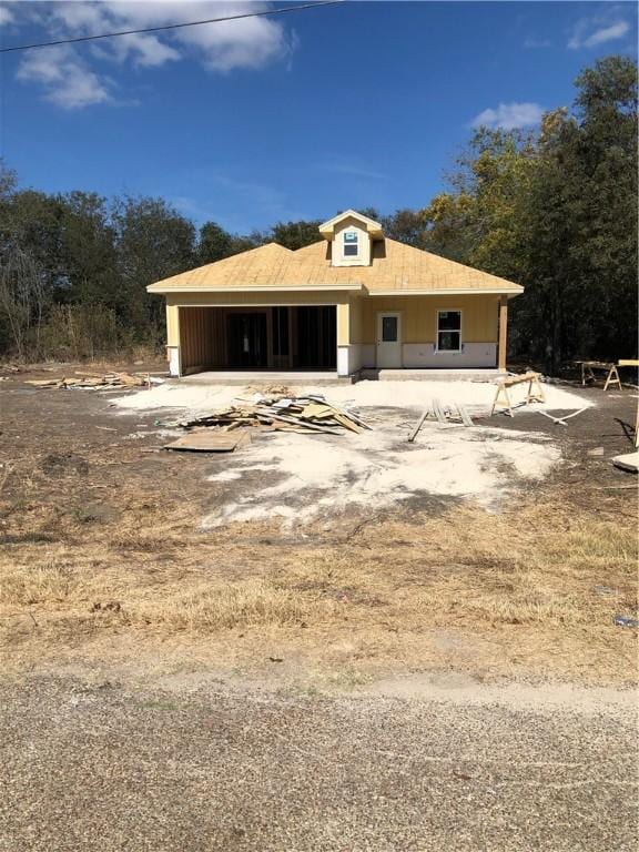 view of front of home